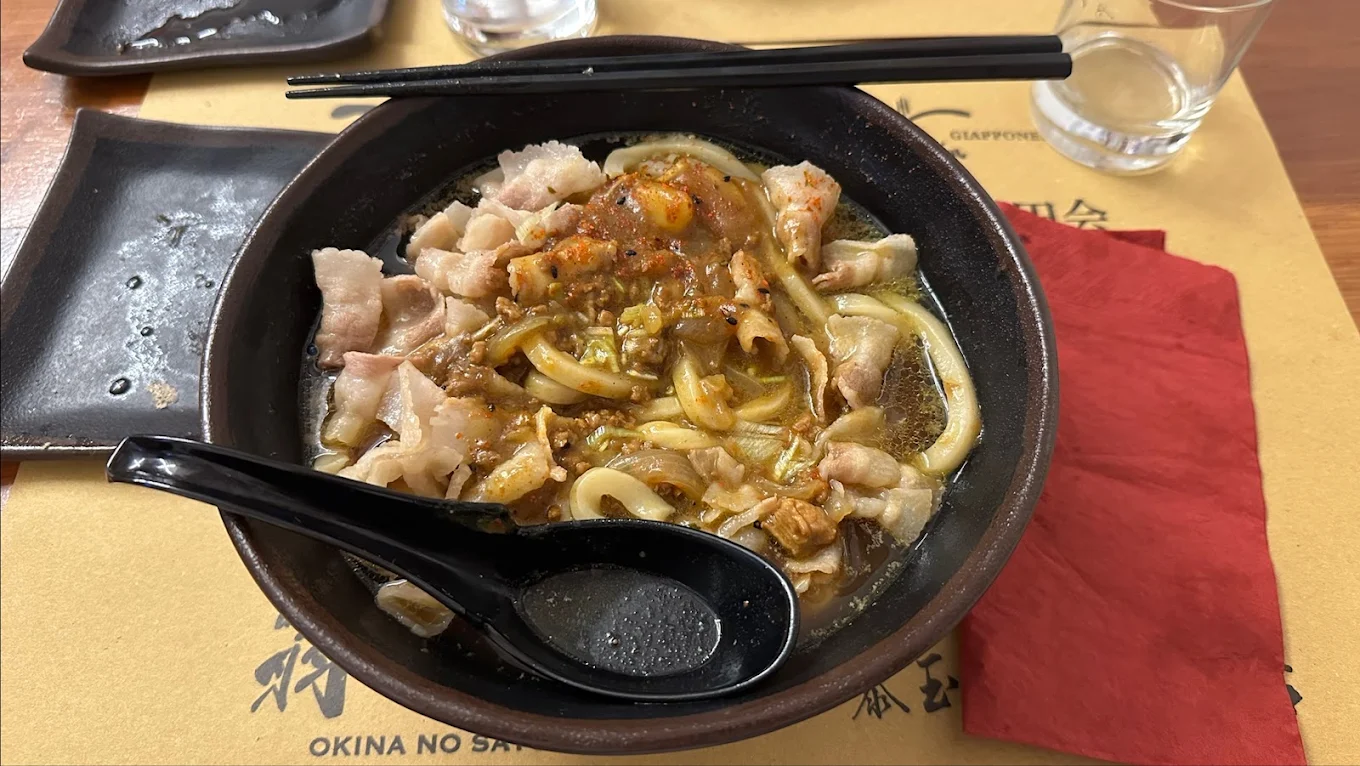 Gun-Emon curry udon fatti a mano